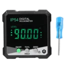 Цифровой транспортир IP54 4*90 , Инклинометр с ЖК-дисплеем и подсветкой, измеритель наклона, односторонняя Магнитная линейка