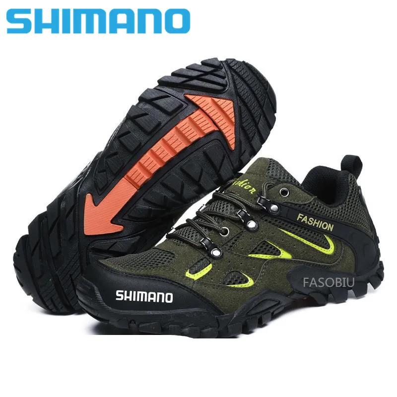 

Мужские спортивные ботинки Shimano, водонепроницаемая обувь для активного отдыха, походов, рыбалки, нескользящая износостойкая обувь для рыба...