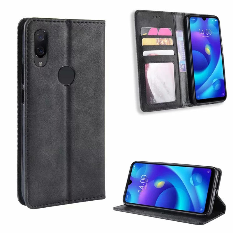 Винтажный Магнитный флип-чехол для Xiaomi Redmi Note 6 7 7A 7S 8 K20 Pro Go Роскошный кожаный