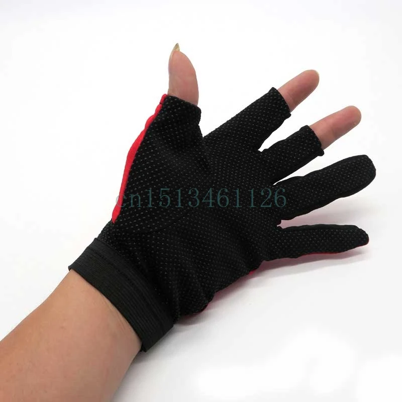 

1 Pair Anti-color Fishing Gloves Outdoor Sports Gloves Exposed Three Finger Gloves Non-slip gloves Fishing Tackle