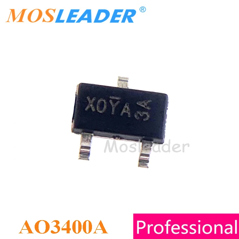 Mosleader AO3400 SOT23 3000 шт. AO3400A 30 в 5.8A 25 4A N Channel сделано Китае высокое качество как