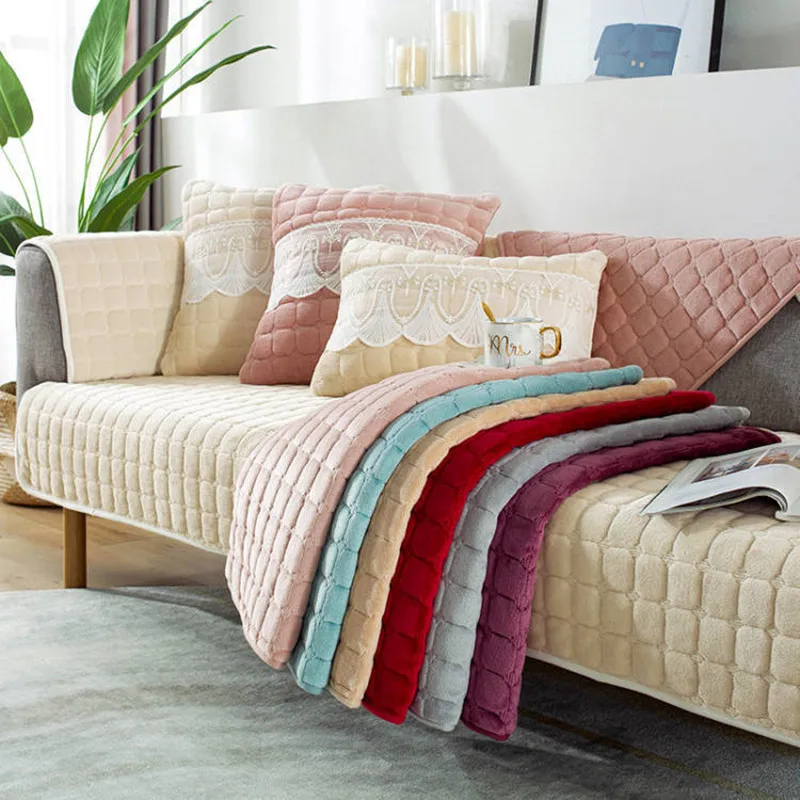 

Stripe Sofa Cover Fabric Four Seasons European Non-slip Simple Modern Sofa Back Cushion Combination Sofa Cover