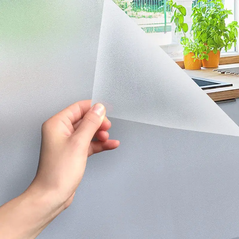 

Window Film Self Adhesive Frosted Glass Film Office Window Sticker Bathroom Frosted Glass Film Opaque Privacy Protective Sticker