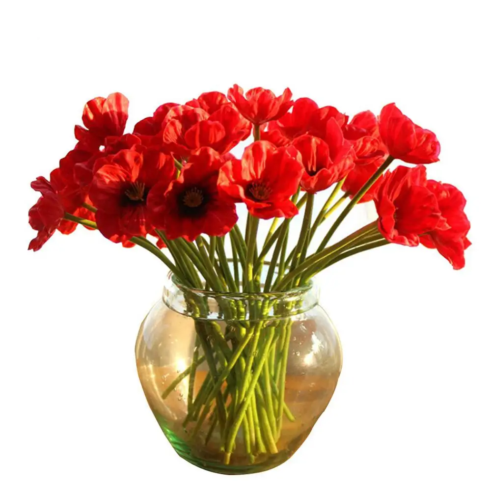 Искусственный маленький Мак на ощупь искусственный латекс кукуруза для