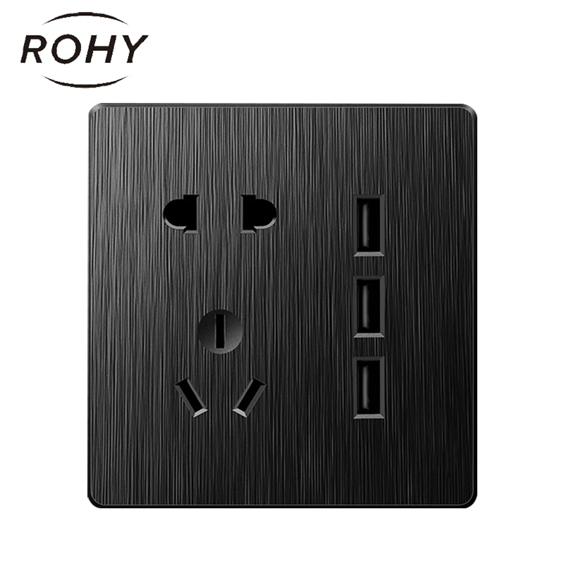 ЕС Великобритания Германия Франция ретро черный белый медный рычаг тумблер 1-4gang