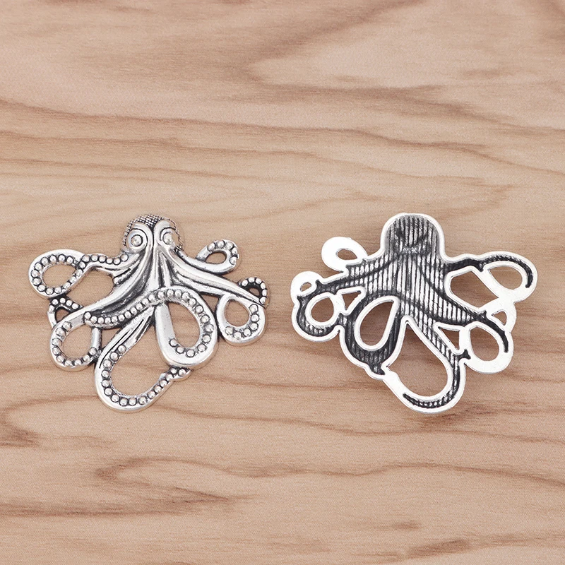 10 штук Осьминог кальмары Подвески для ювелирных изделий фурнитура