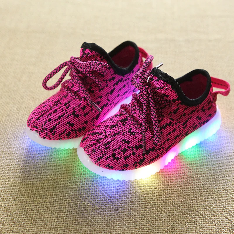 2019 светодиодный свет детские кроссовки модная детская повседневная обувь для