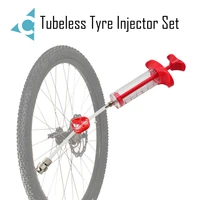 mtb bicycle tire filling tool repair tool universal pvc sealant injector tubeless tyre sealant injector set