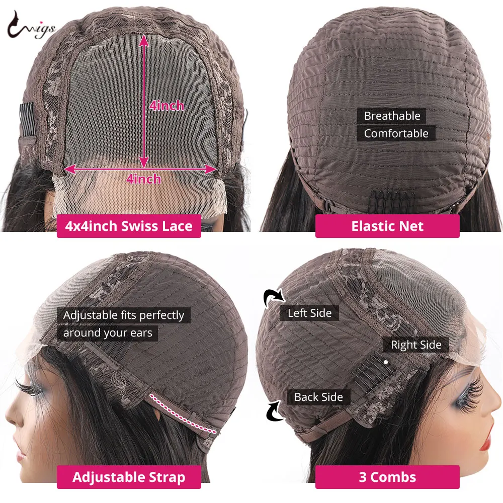 Парик свободного покроя с глубокой волной 28 Дюймов 30 дюймов парик на сетке