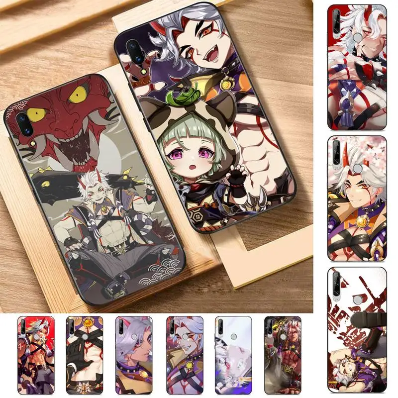 

FHNBLJ Genshin Impact Anime Arataki Itto New Phone Case for Huawei Y 6 9 7 5 8s prime 2019 2018 enjoy 7 plus
