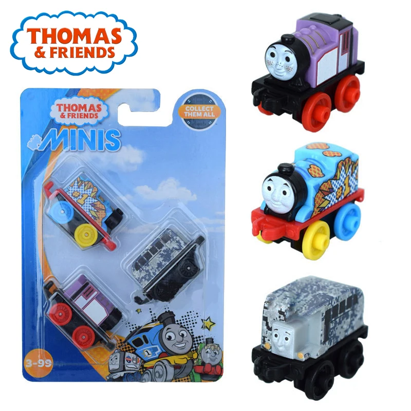 Thomas &amp Friends Minis Train Engines 3 Pack Diecast Toy James Percy Character Player Pocket Toys CHL60 Brinquedo Kid | Игрушки и