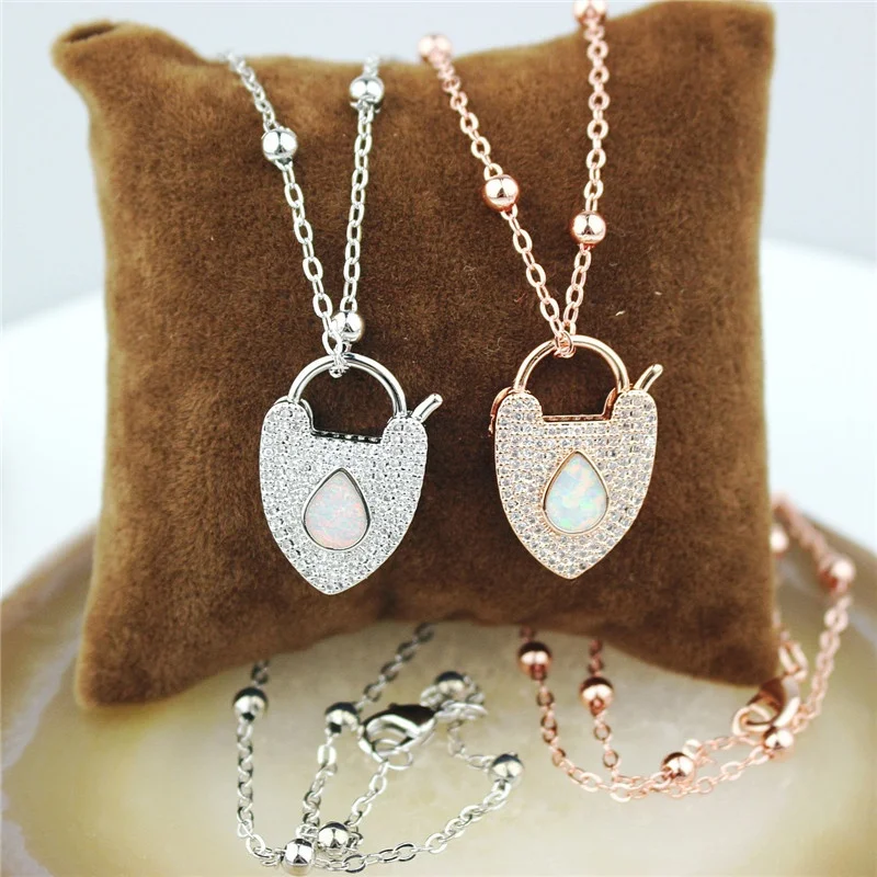 Цепочка с подвеской фианитами 19 дюймов 5 шт./лот|Ожерелья подвеской| |