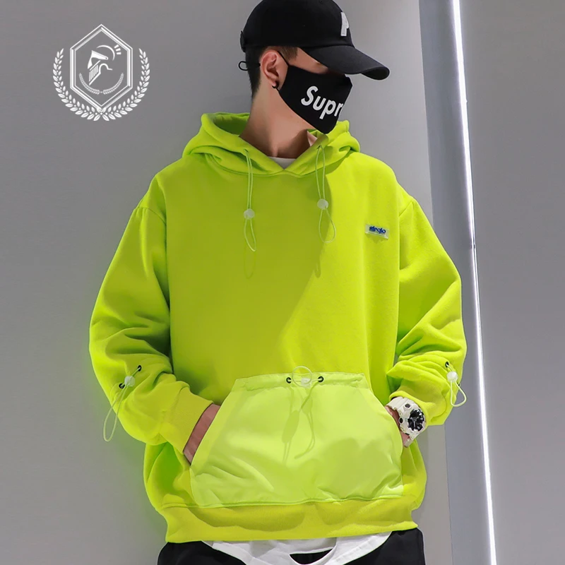 

Men Fashion Loose Hip Hop Sweatshirts with Hooded