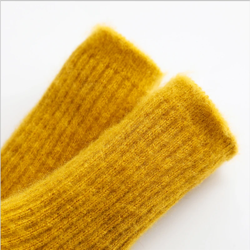 Детские зимние носки детские теплые длинные в полоску для мальчиков и девочек