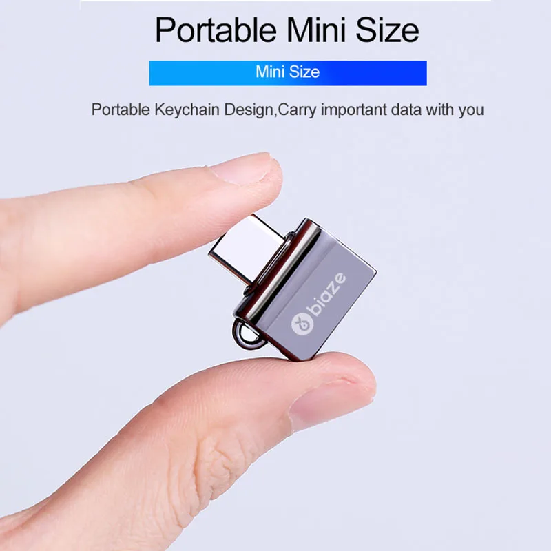 Адаптер Biaze OTG type C для USB 3 0 папа женский Конвертеры Macbook samsung S9 S8 c OTG|Переходники и