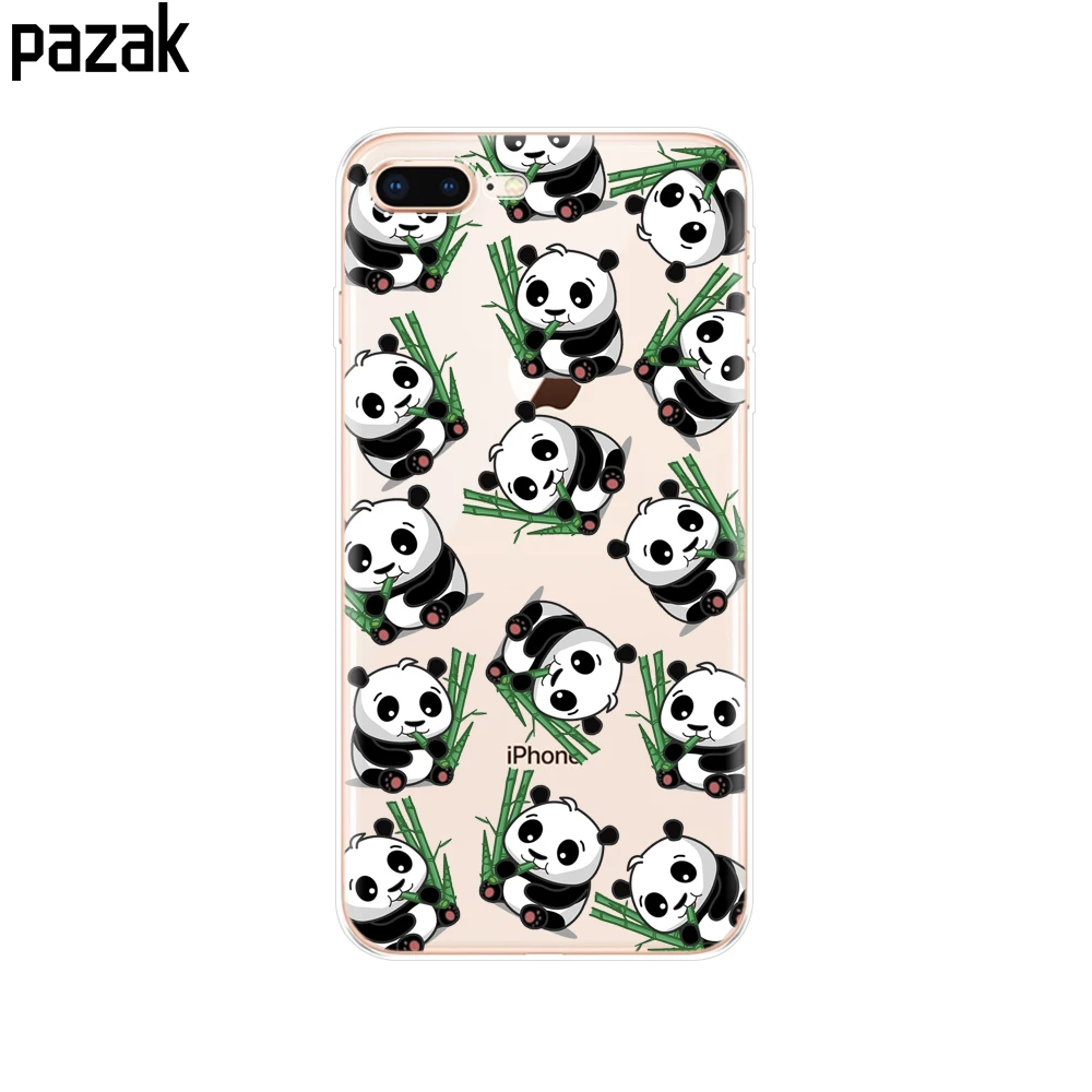 Силиконовый чехол для iphone 7 8 plus мягкий из ТПУ задняя крышка Apple iPhone сумка чехлы coque
