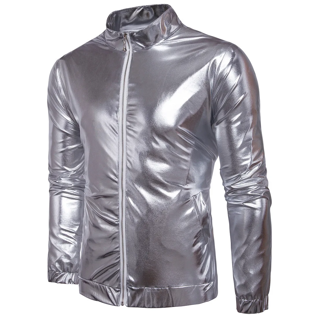 Male Casual Hip Hop Coat Men Clothing Plus Size 2XL Cotton Blended Stand Collar 2019 Spring New Men's Bomber Zipper Jacket | Мужская