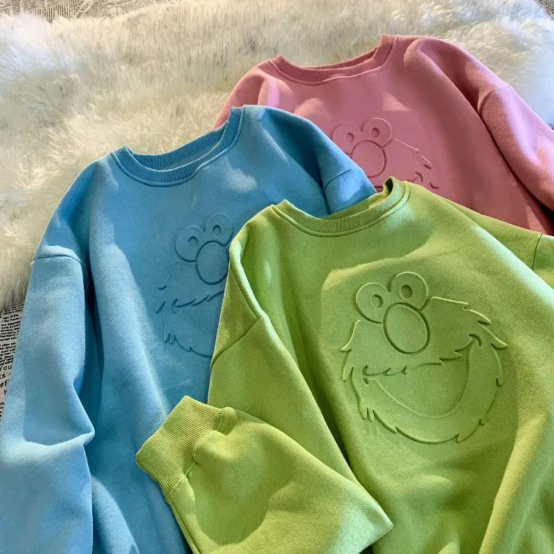 Толстовка женская с круглым вырезом шикарный свитшот 3D рисунком зимний топ для