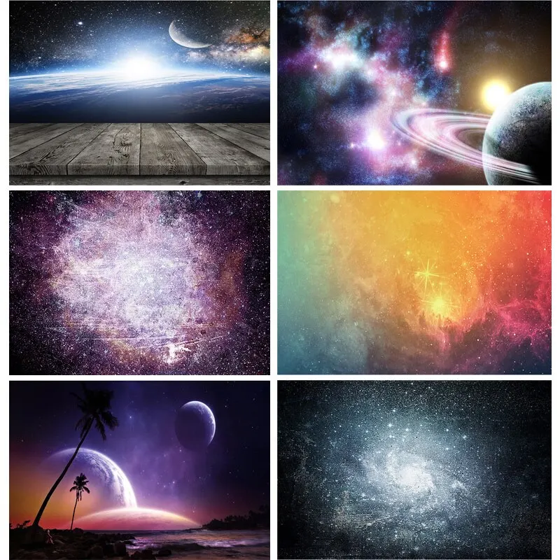 

Vinyl Custom Photography Backdrops Prop Starry sky Photography Background 210125 XKT-05