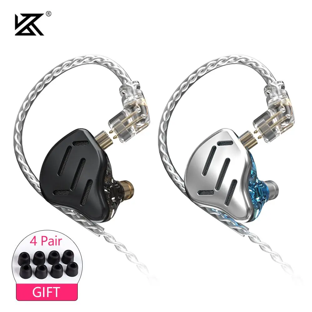 Плотным верхним ворсом KZ ZAX 7BA + 1DD 16 единиц Hi-Fi бас наушники-затычки монитор