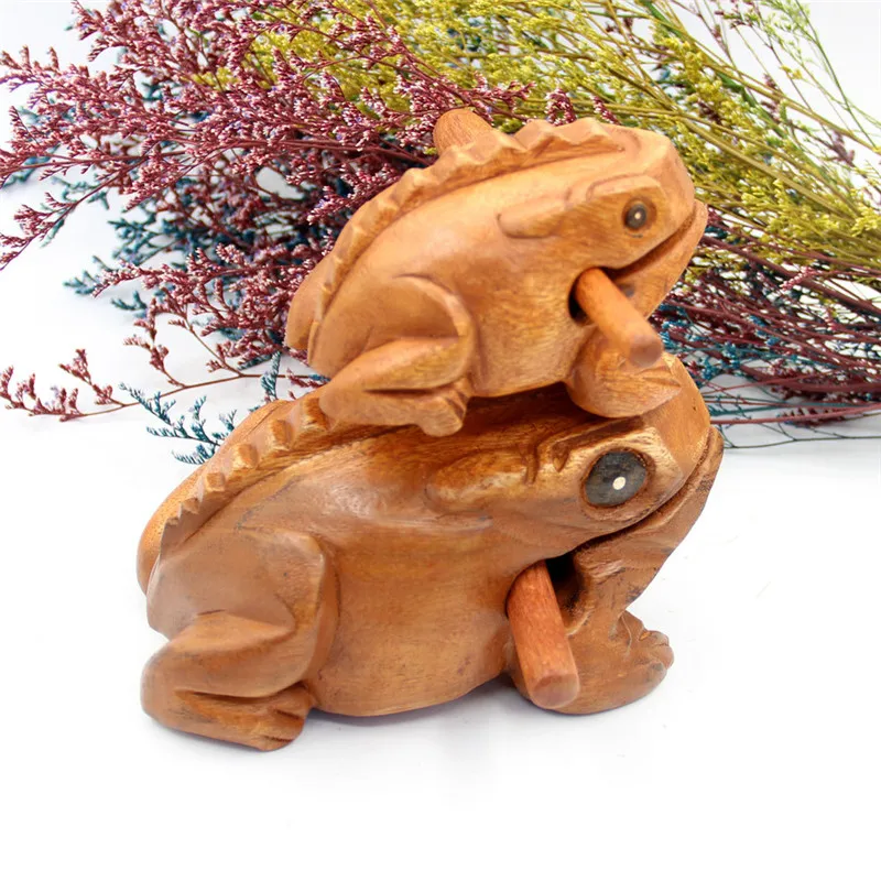Горячая Распродажа перкуссионные инструменты Guiro Rasp Wooden Frog со скребком из