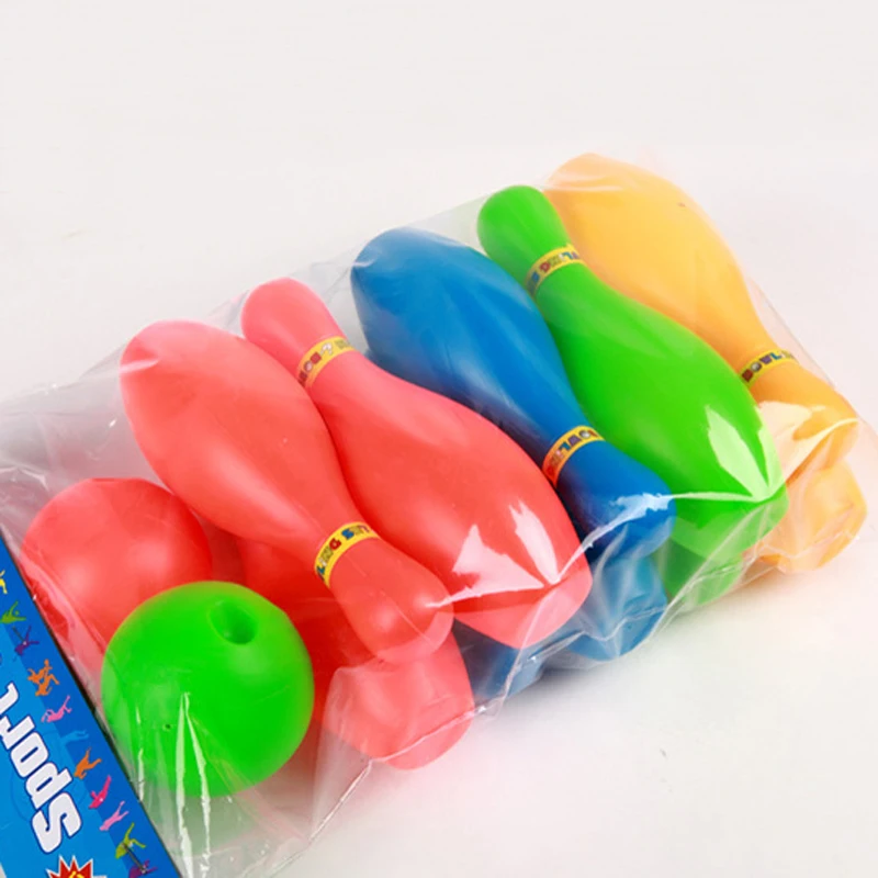 Настольные игры для детей 1 комплект боулинга спортивные мини-игры забавные