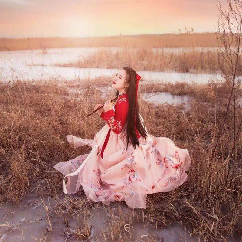 Традиционное китайское платье Hanfu традиционная китайская одежда для женщин