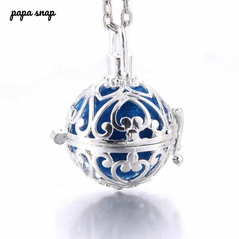 Ожерелье в форме сердца с диффузором для ароматерапии вулканическая фотография