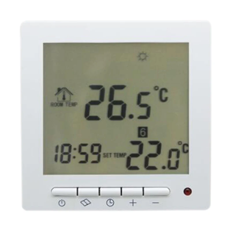 HY02B07 Большой Цифровой Программируемый Регулятор температуры с датчиком