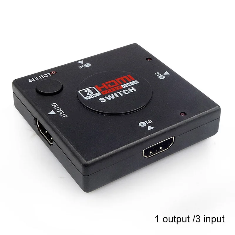 3 to 1 None Remote ThundeaL 3/5 Вход до 1 выход HDMI переключатель 1080P Переключатель HDMI ИК-пульт дистанционного управления Управление для PS3 Xbox HD ТВ DVD ТВ проектор - Цвет: 3 to 1 None Remote