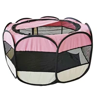 portable folding pet tent dog house octagonal cage for cat tent playpen puppy kennel fence outdoor big dogs house pet supplies