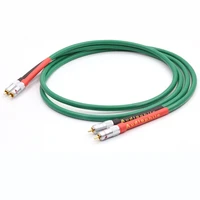 pair 2328 pure copper and silver plated mixed hifi audio cable rca interconnect cable rca to rca audio extension cable