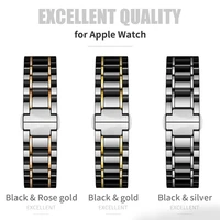 strap watchband stainless steel series 5 4 3 2 1 ceramic 5 4 44mm 40mmm link bracelet iwatch 42mm 38mm for apple watch band 22cm