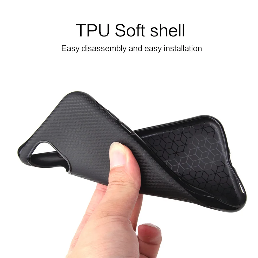 Luxury Ultra Thin Carbon Fiber Case For LG G6 Plus Pro Soft TPU Back Cover Q6 Mini mini |