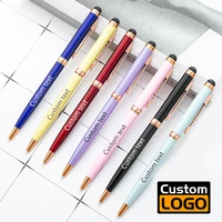 new style ballpoint pen writing touch screen 2 in 1 advertising metal pen holiday gift custom logo office supplies wholesale