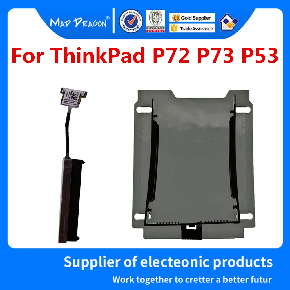 Новый кронштейн для жесткого диска SATA SSD и кабельный стикер Lenovo Thinkpad P72 P73 P53 EP720