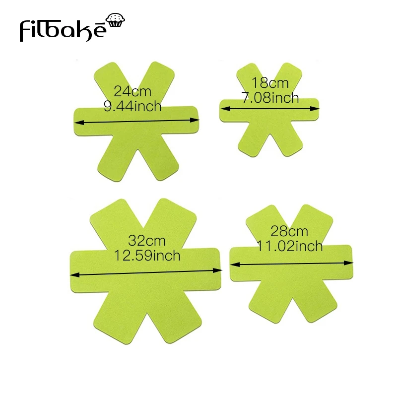 Filbake 6 шт. коврики для кастрюль протектор разделитель коврик стола премиум класса