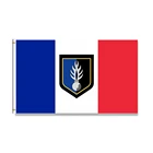 Флаг французской дармерии, синий, белый, красный флаг Франции 150x90 см, баннер 3x5 футов, 100D, Полиэстеровые латунные люверсы