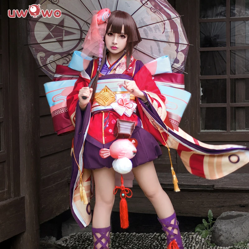Onmyoji кимоно Кагура костюм для косплея дзюдо японское платье сексуальная женская