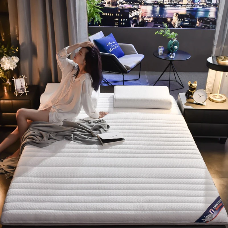 Латексный матрас обивка утолщенный губчатый татами коврик съемный для