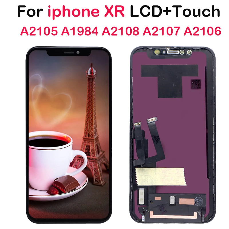 Черный ЖК дисплей для Apple iphone XR сенсорный экран + инструменты закаленное стекло в
