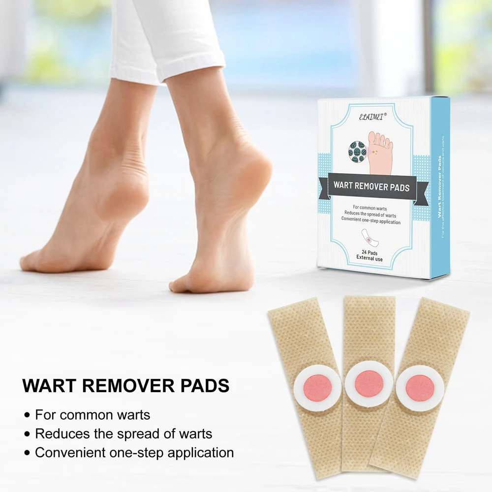 

24pcs/box Foot Care Stickers Medical Plaster Chicken Eye Corns Patches Warts Thorn Patch Health Care Foot Corn Removal Pads