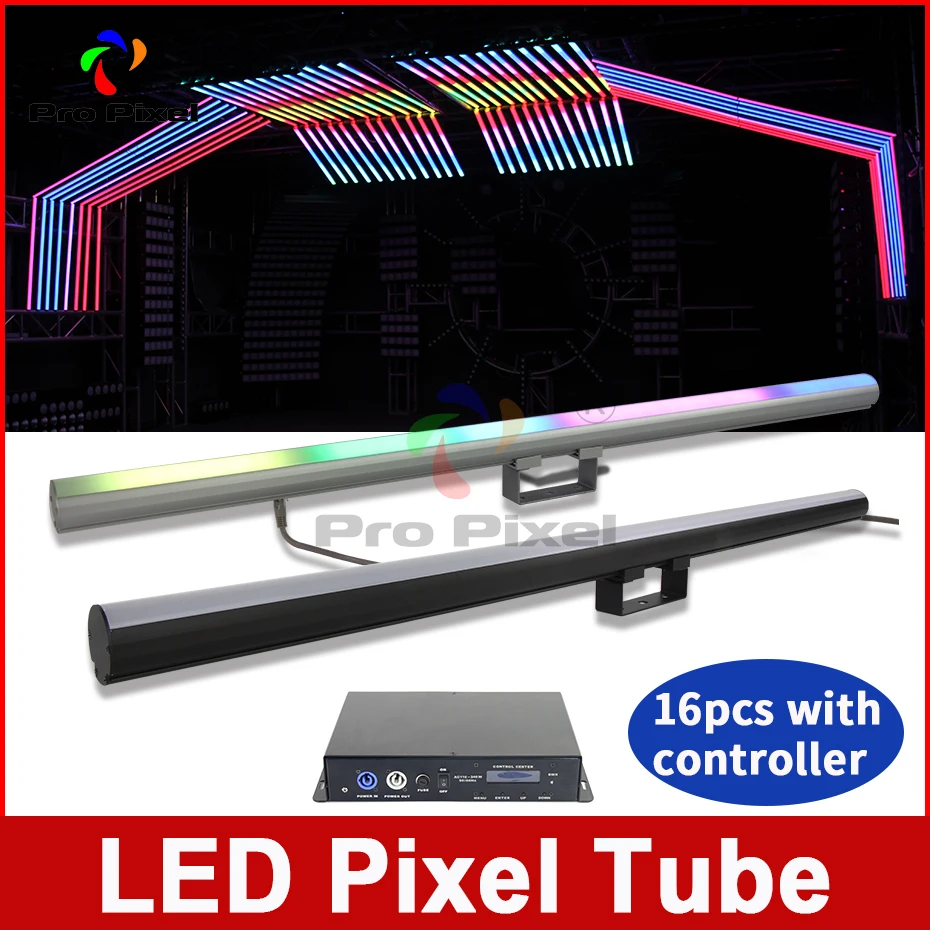 Светодиодная Пиксельная Трубка 16 шт. светильник с 1 контроллер 40 * SMD5050 цветная