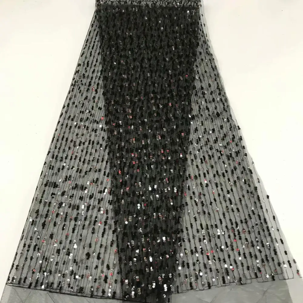 Новейшая зеленая африканская блестящая Тонкая ажурная ткань кружевная с