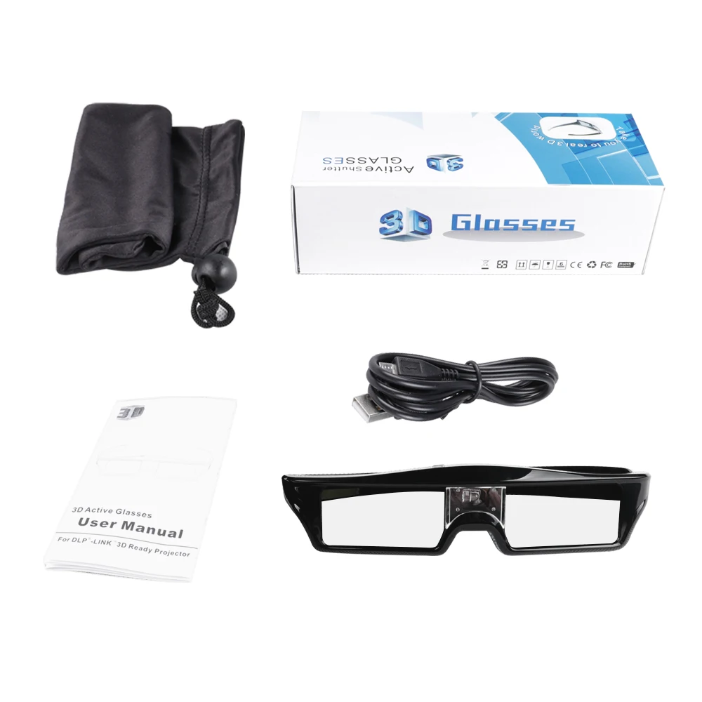 3D очки с активным затвором DLP LINK для телевизора все проектор Xgimi Epson Samsung SONY SHARP ENE BenQ