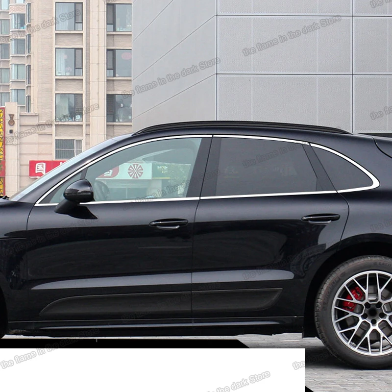 Оконная отделка Lsrtw2017 из нержавеющей стали для Porsche Macan 2014 2015 2016 2017 2018 2019 2020 2021