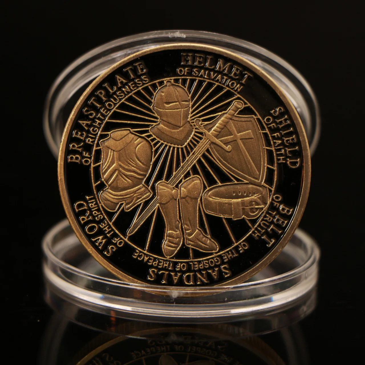 Новинка наденьте всю броню Бога Памятная коллекция монет подарок домашнее