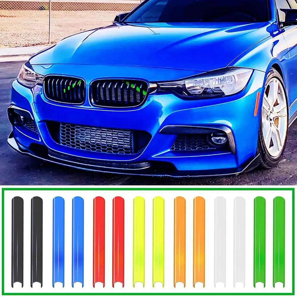 

For BMW F10 F20 F25 F30 Series Sport Style Front Grille Trim Strips 2Pcs Strip Cover Frame Car Sport Styling Decoration Stickers