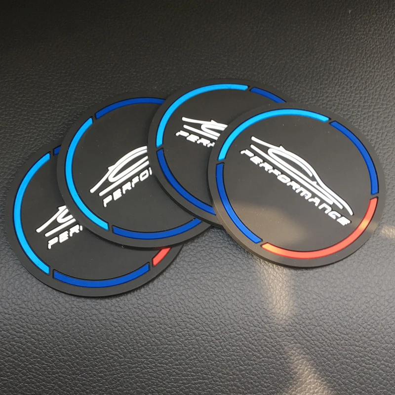 2 Pcs Universal Car Cup Mats Non-slip Mat Silicone Water Anti-Slip Slip Covers Interior Decoration Styling Accessories | Автомобили и