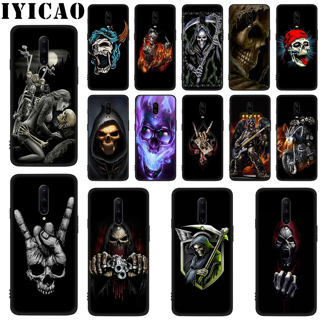 Мрачный смерть с косой Скелет Мягкий силиконовый чехол для oneplus 5 6